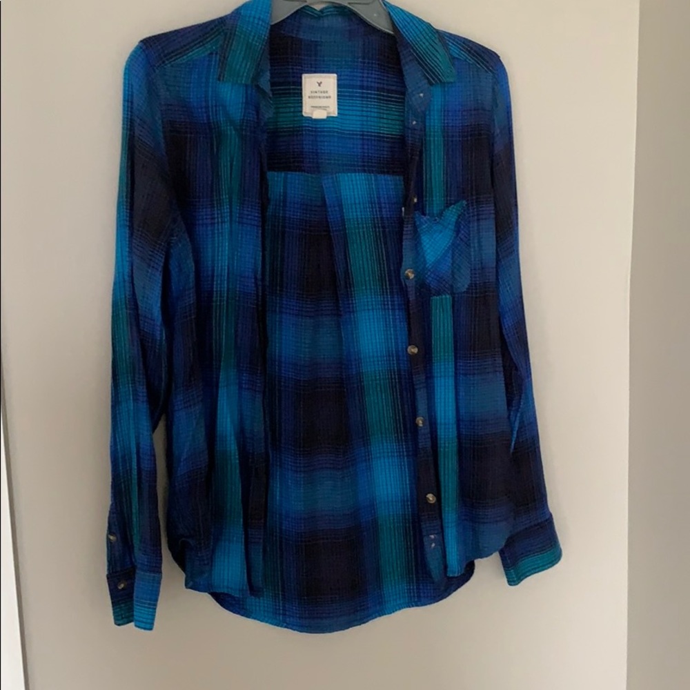 American Eagle Vintage Boyfriend Flannel